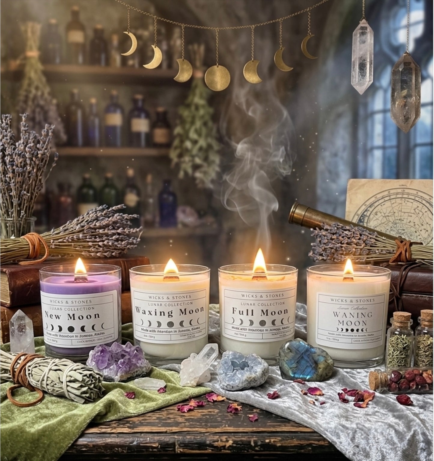 New Moon Candle