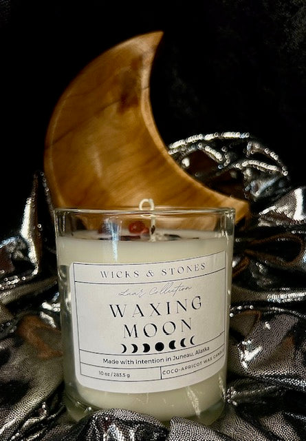 Waxing Moon Candle