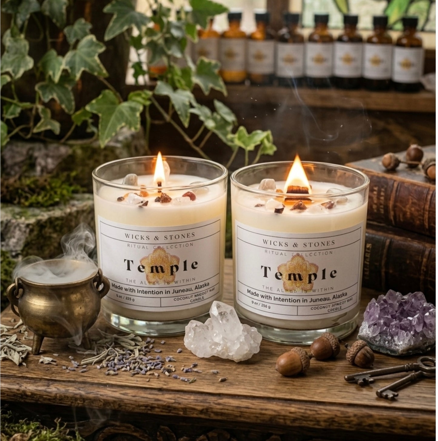Temple candle